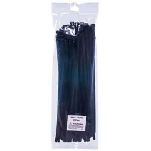 Reusable Cable Ties 7.6 x 300mm Pack of 100
