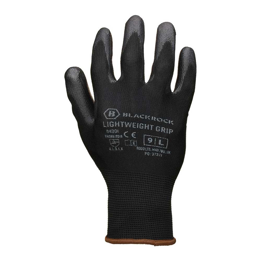 Lightweight PU Gripper Gloves Extra Large