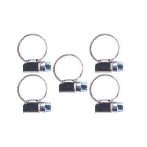 Stainless Steel Hose Clips 12-22mm Pack of 5