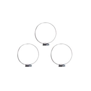 Stainless Steel Hose Clips 60-80mm Pack of 3