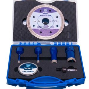 Pit Bull<br> 7pc M14 Dry Diamond Tile Drill Set