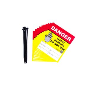 Safety Warning 'DO NOT USE' Tags Pack of 10