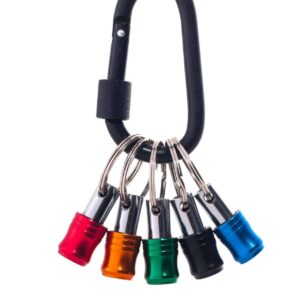 Screwdriver Bit Holder Carabiner Set 5pc